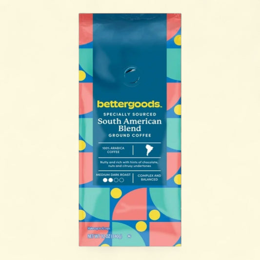 bettergoods South American Specialty Blend Ground Coffee, 12 oz