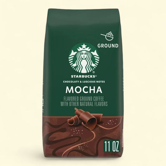 Starbucks Mocha Arabica Beans Ground Coffee, 11 oz