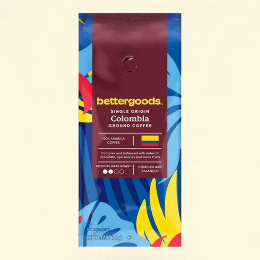 bettergoods Single Origin Colombia Ground Coffee, 12 oz