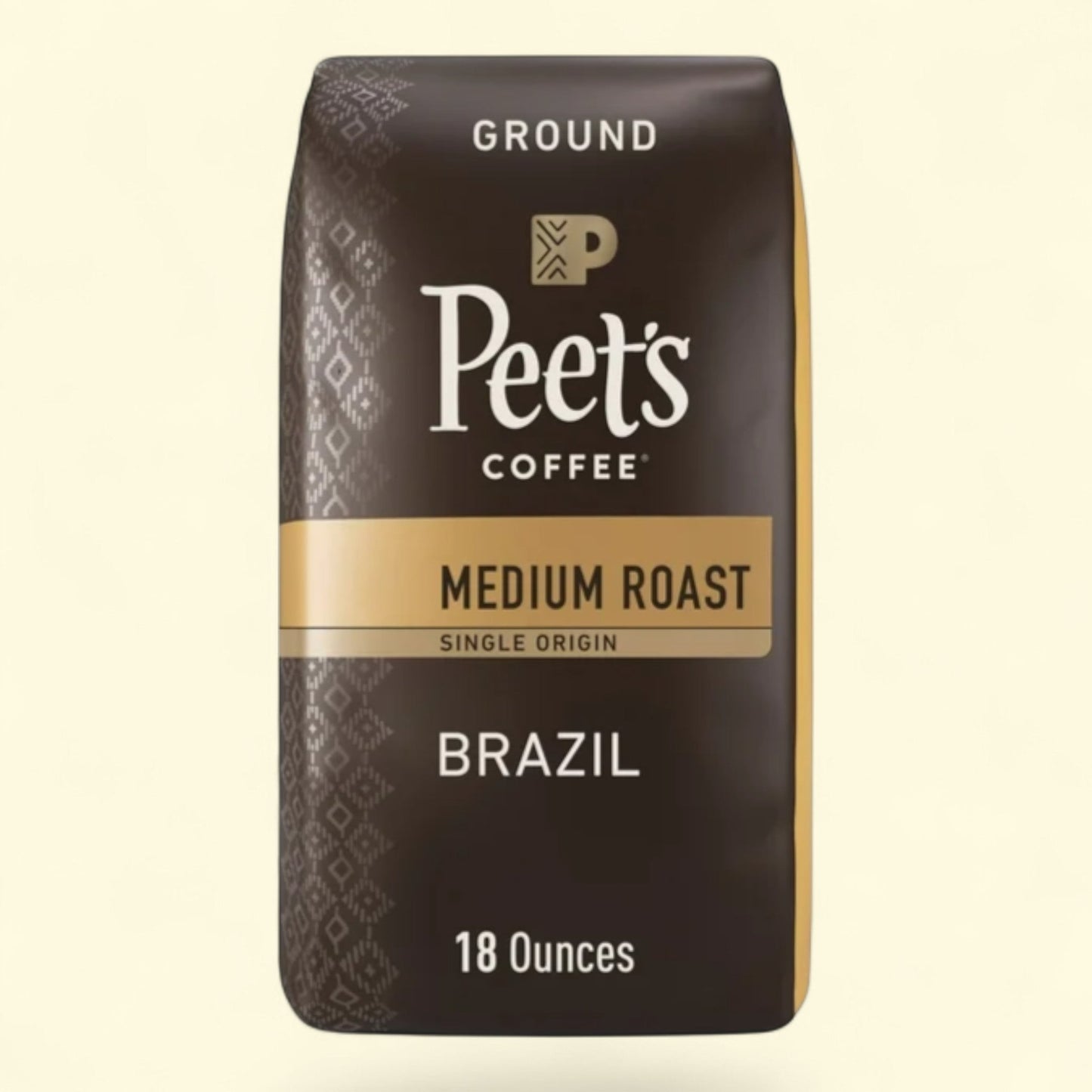 Peet's Coffee Brazil Premium Medium Roast Ground Coffee, 18 oz