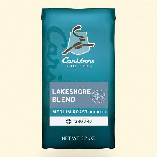 Caribou Coffee Lakeshore Blend Ground Coffee, 12 oz