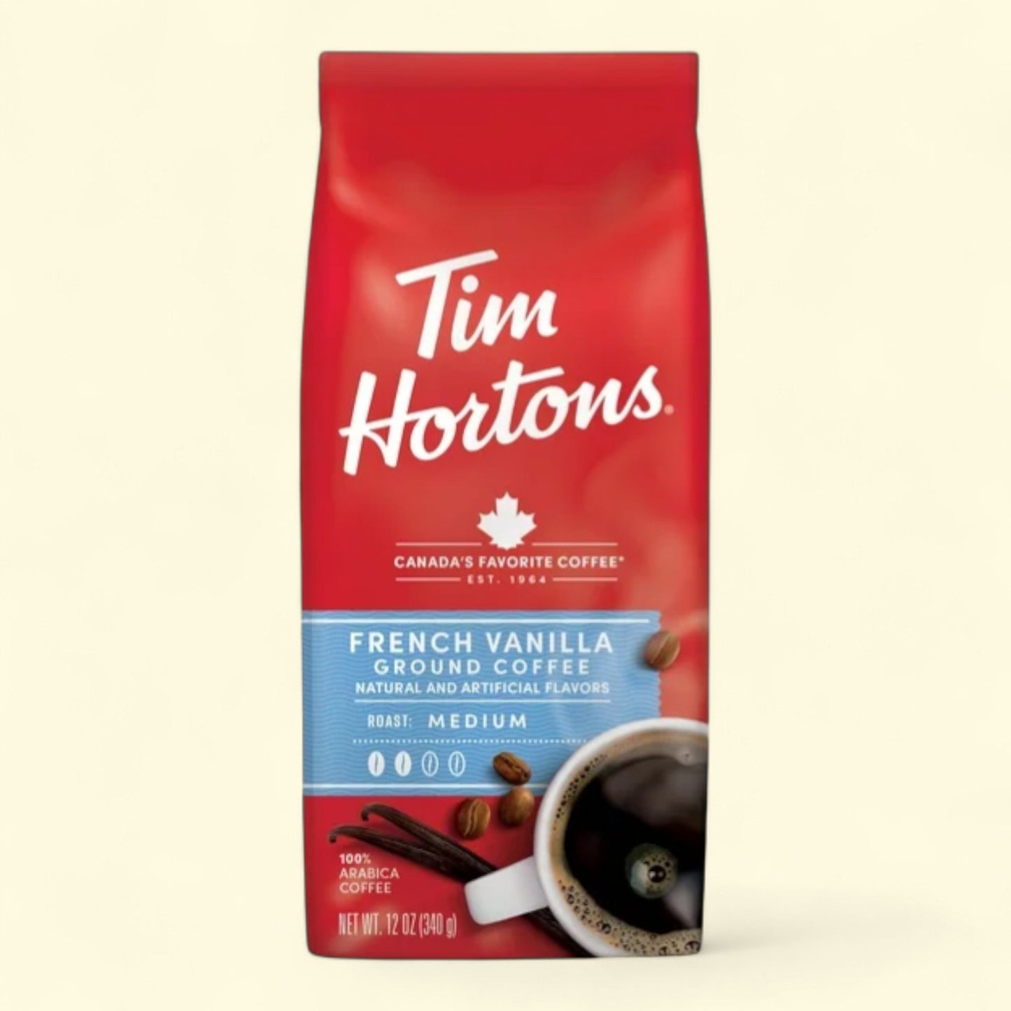 Tim Hortons French Vanilla Coffee, 12 oz