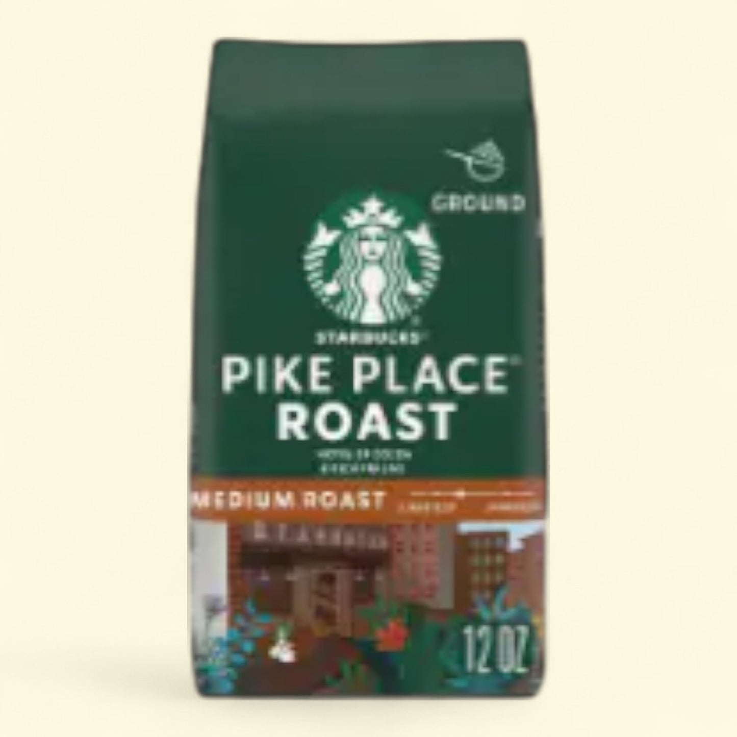 Starbucks Pike Place Medium Roast Ground Coffee, 12 oz