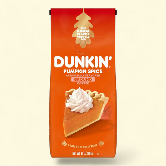Dunkin' Pumpkin Spice Flavored Medium Roast Ground Coffee, 11oz