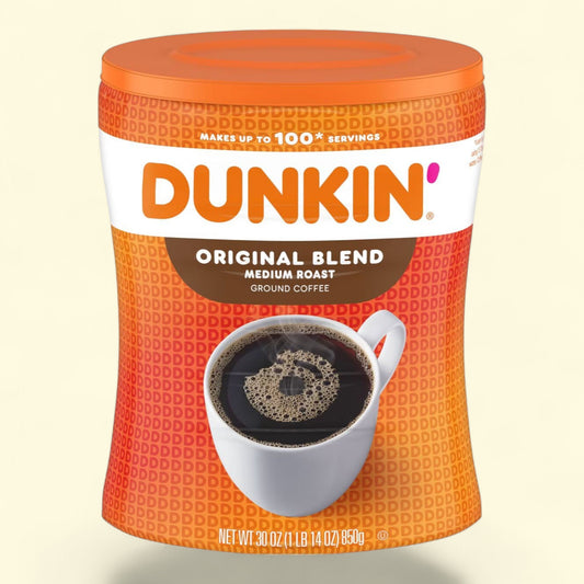 Dunkin' Original Blend Ground Coffee Canister, 30oz