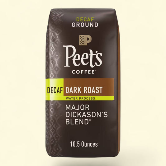 Peet's Decaf Major Dickason's Blend Ground Coffee, 10.5oz
