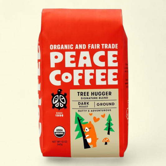 Peace Coffee Tree Hugger Ground Coffee, 12oz