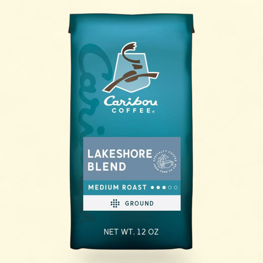 Caribou Coffee Lake Shore Blend Ground Coffee, 12oz