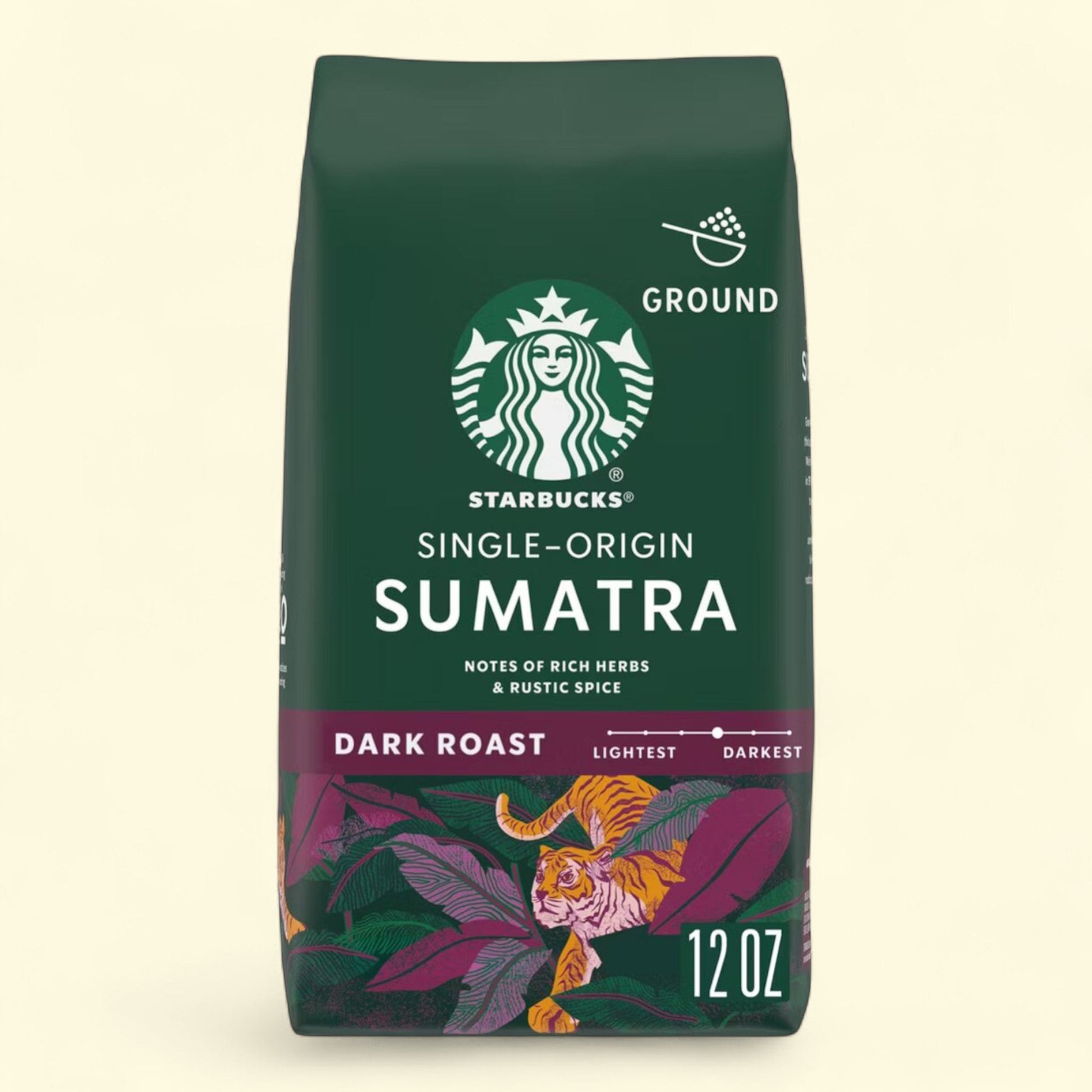 Starbucks Ground Coffee, Sumatra, 12 oz