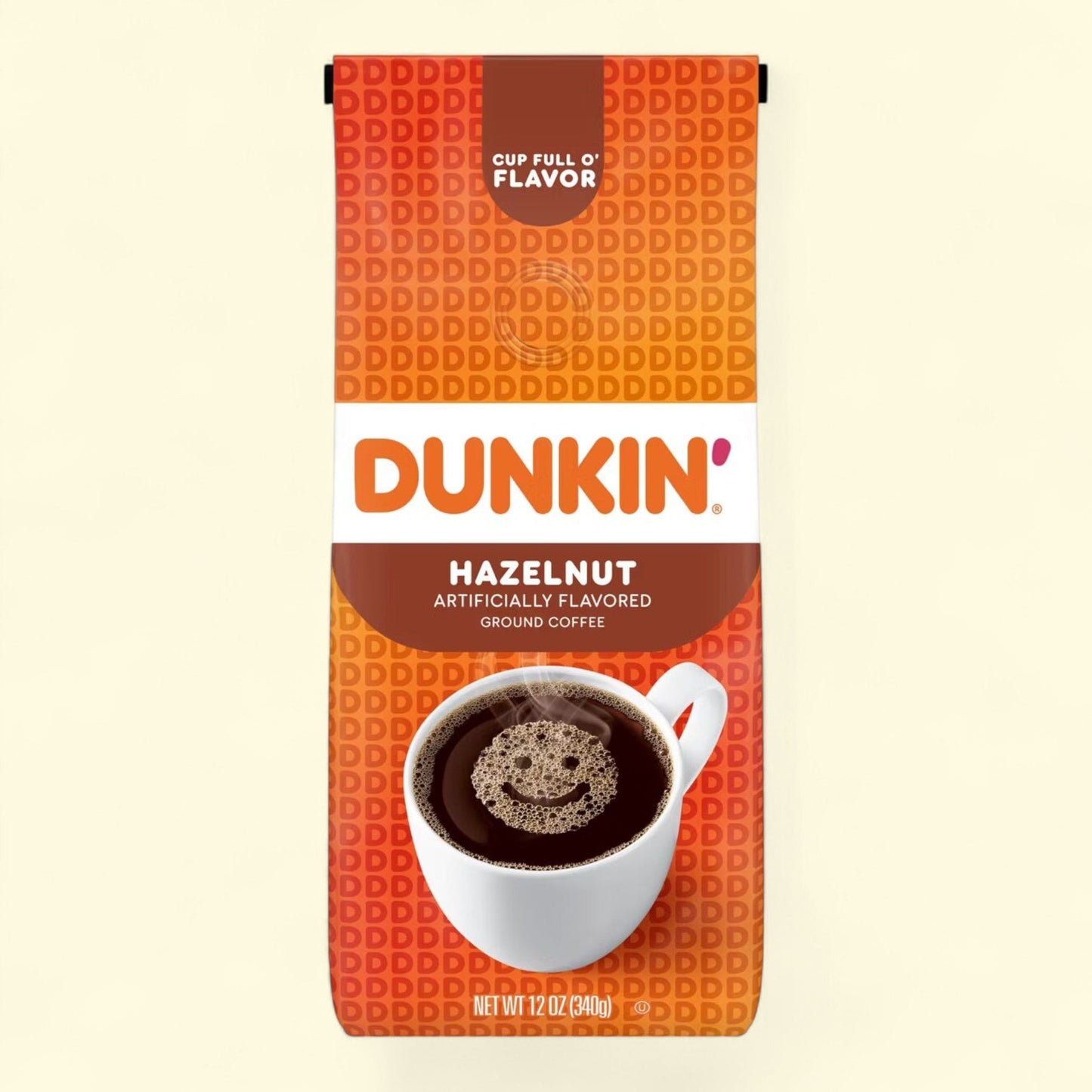 Dunkin' Hazelnut Flavored Medium Roast Ground Coffee, 12 oz