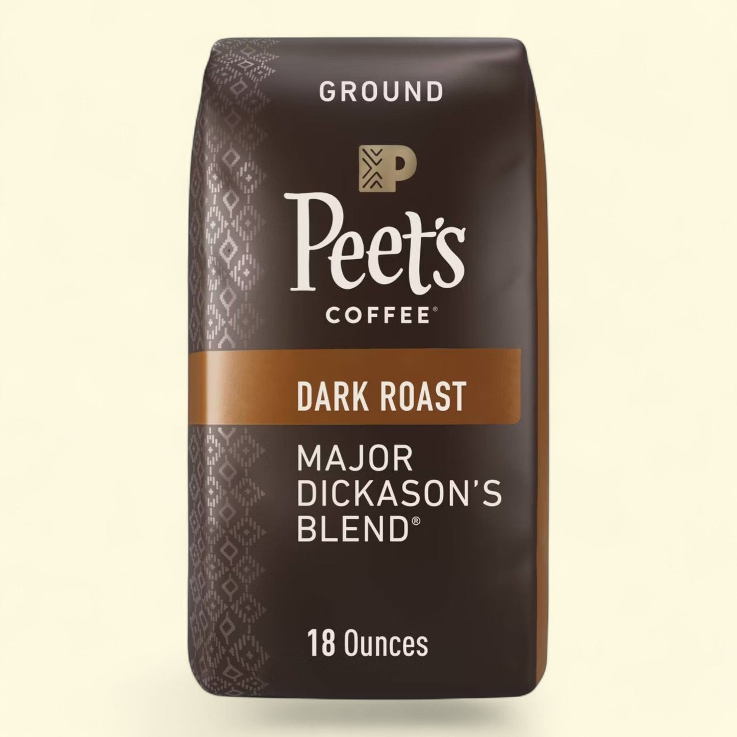 Peet's Major Dickason Dark Roast Ground Coffee, 12 oz