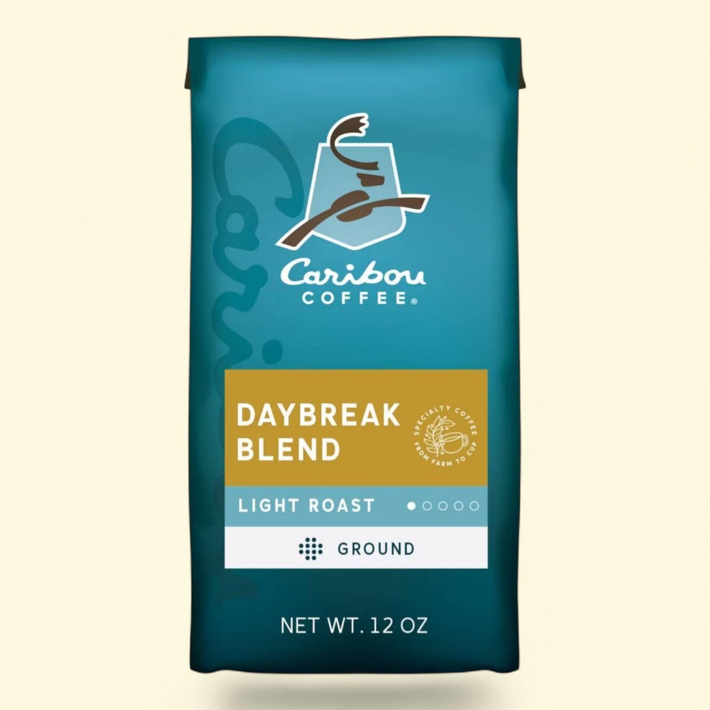 Caribou Coffee Daybreak Morning Blend Light Roast Ground Coffee, 12oz