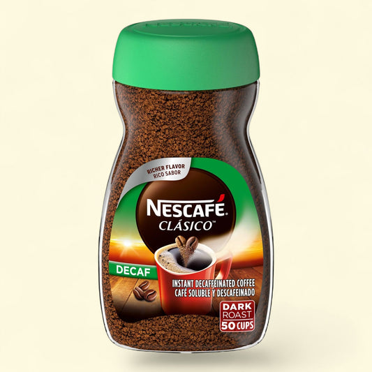 NESCAFÉ CLÁSICO Decaf Dark Roast Coffee, 3.5 oz Jar
