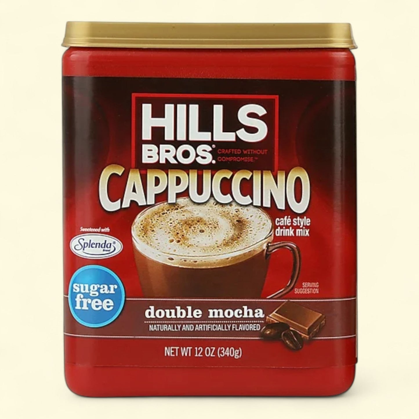 Hills Bros. Double Mocha Cappuccino Instant Coffee Mix, 12 Ounce Canister