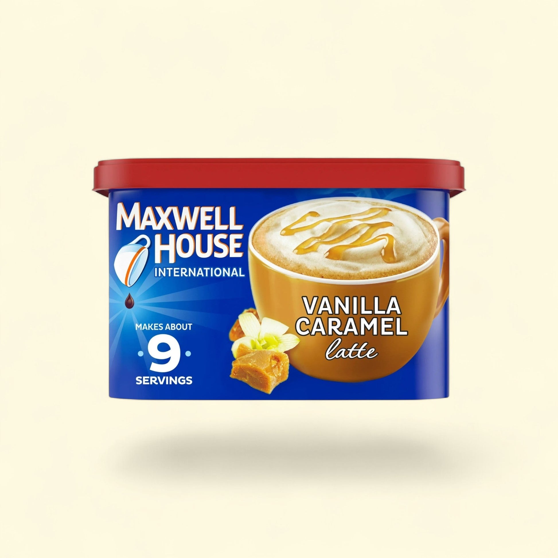 Maxwell House International Vanilla Caramel Latte, 8.7 oz. — authentic US product shipped worldwide by Treatspree