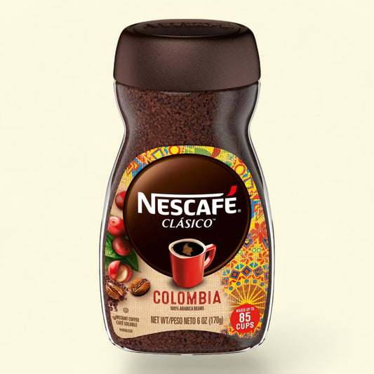 Nescafe Clasico Colombia Instant Coffee, 6 oz