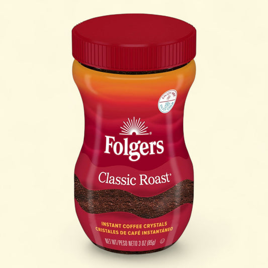 Folgers Instant Coffee, 3 oz Jar