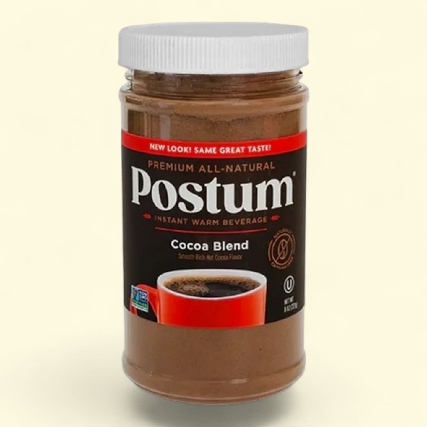 Postum Roasted Grain Instant Beverage, Cocoa Flavor, 8 oz Jar