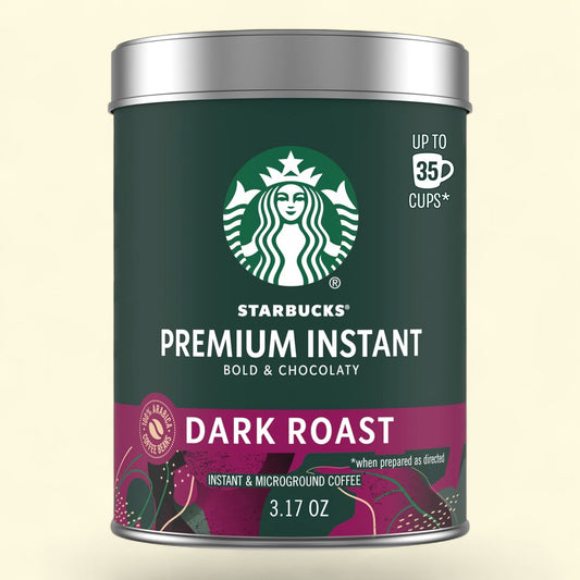 Starbucks Instant Coffee, Premium Dark Roast, 3.17 oz