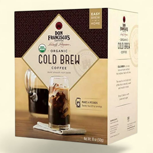Don Francisco's Organic Cold Brew Coffee Pitcher Packs, 8 Pks