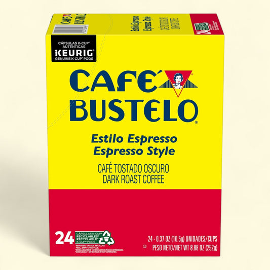 Cafe Bustelo Espresso Style, Dark Roast Coffee, 24 Count