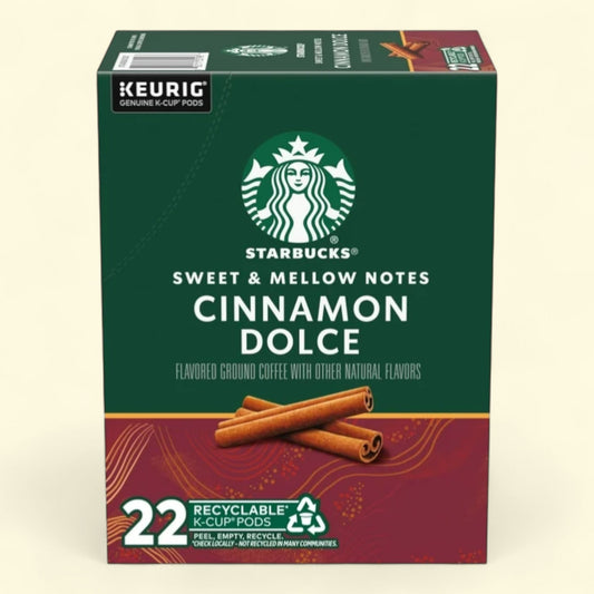 Starbucks Cinnamon Dolce Coffee, Keurig K-Cup Single Serve Coffee Pods, 22 Count