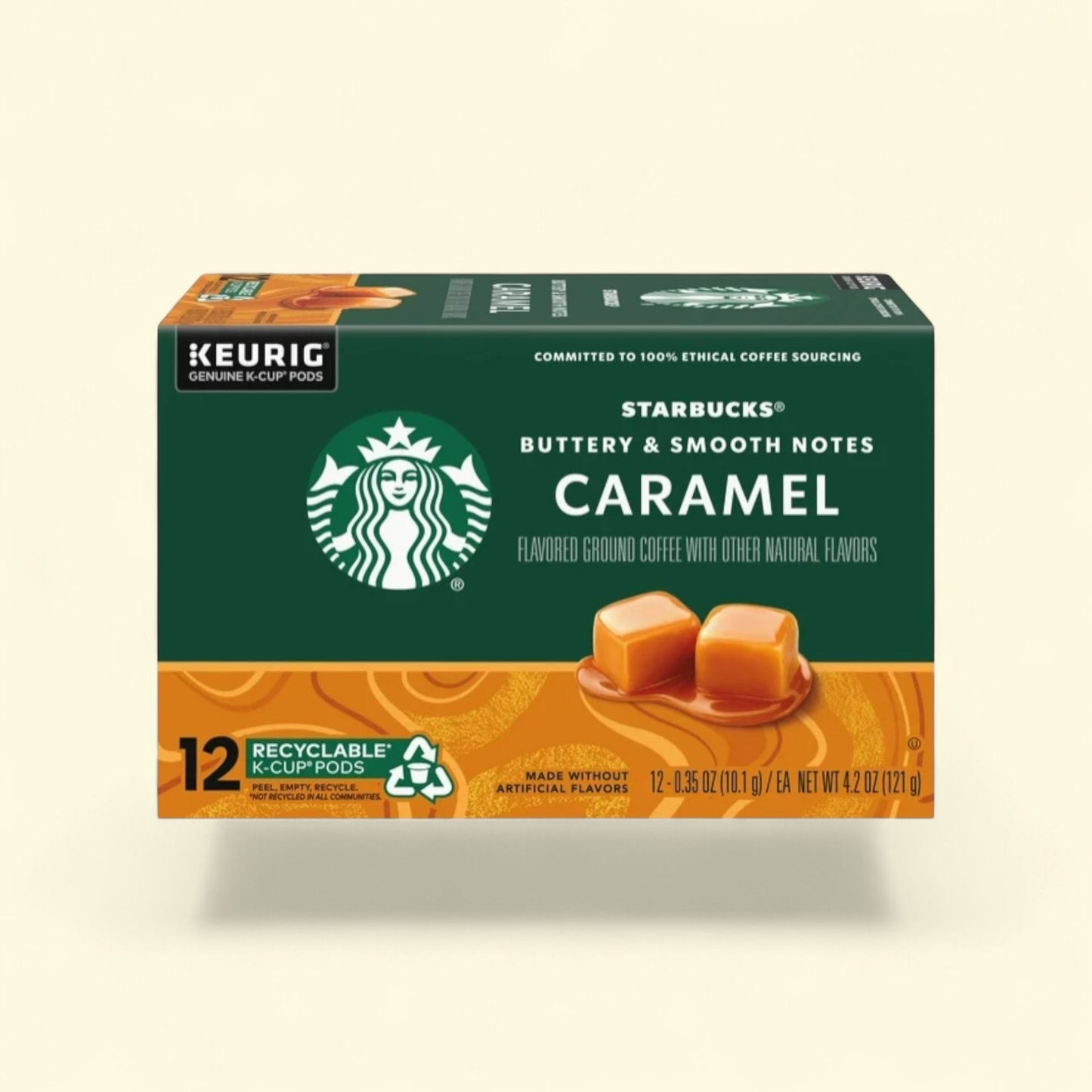 Starbucks Caramel Medium Roast Coffee, 12 Count — authentic US product shipped worldwide by Treatspree