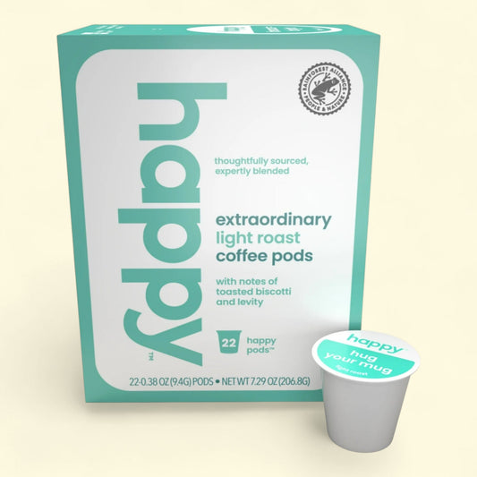 Happy Coffee Light Coffee Pods, 22 Count