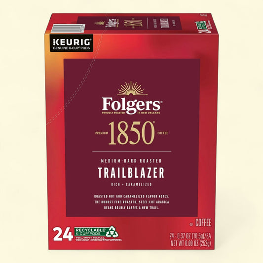 1850 Trailblazer, Medium Dark Roast Coffee, 24 Count
