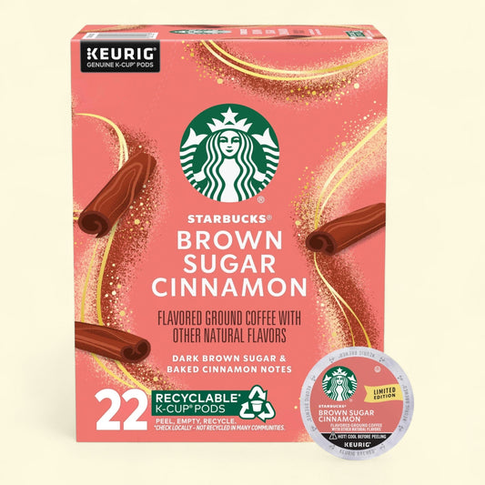Starbucks Brown Sugar Cinnamon, K-Cup Coffee Pods, 22 ct
