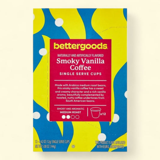 bettergoods Smoky Vanilla Flavored Coffee, 0.42 oz, 12 Count