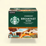 Starbucks, Breakfast Blend Medium Roast K-Cup Coffee Pods, 44 Count