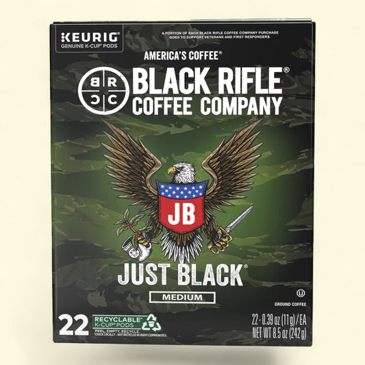 Black Rifle Coffee Company Just Black Keurig K-Cup Pods, 22 Ct