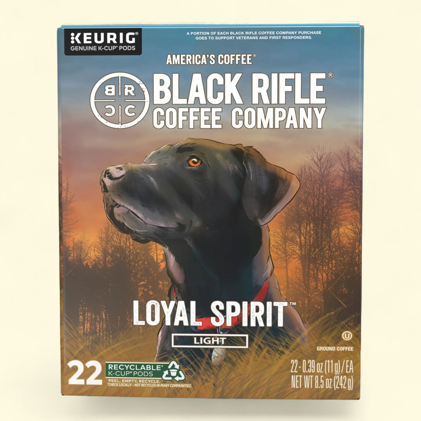 Black Rifle Coffee Company Loyal Spirit Keurig K-Cup Pods, 22 Ct