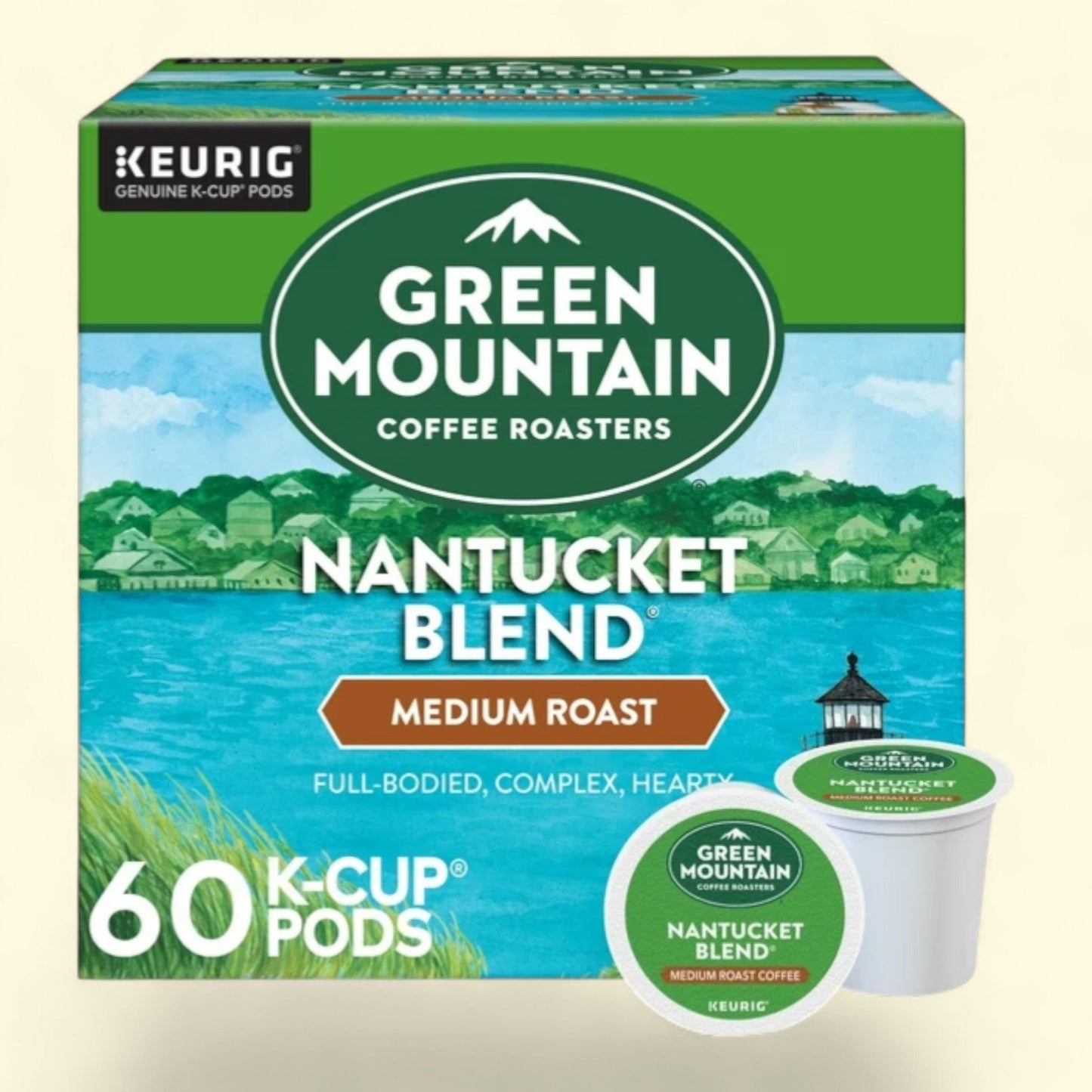 Green Mountain Coffee Roasters Nantucket Blend Medium Roast K-Cup Coffee Pods, 60 Count