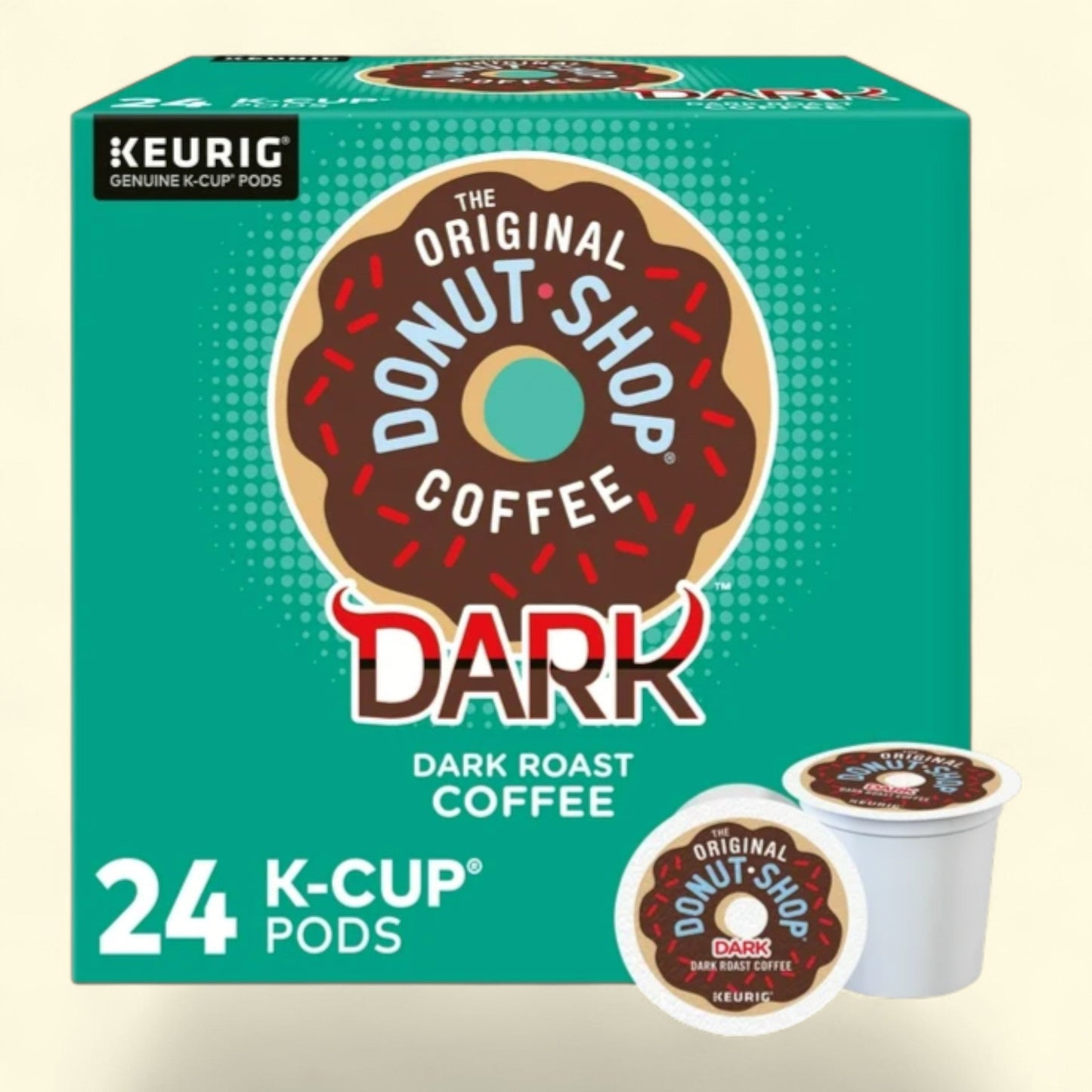 The Original Donut Shop, Dark Roast K-Cup Coffee Pods, 24 Count