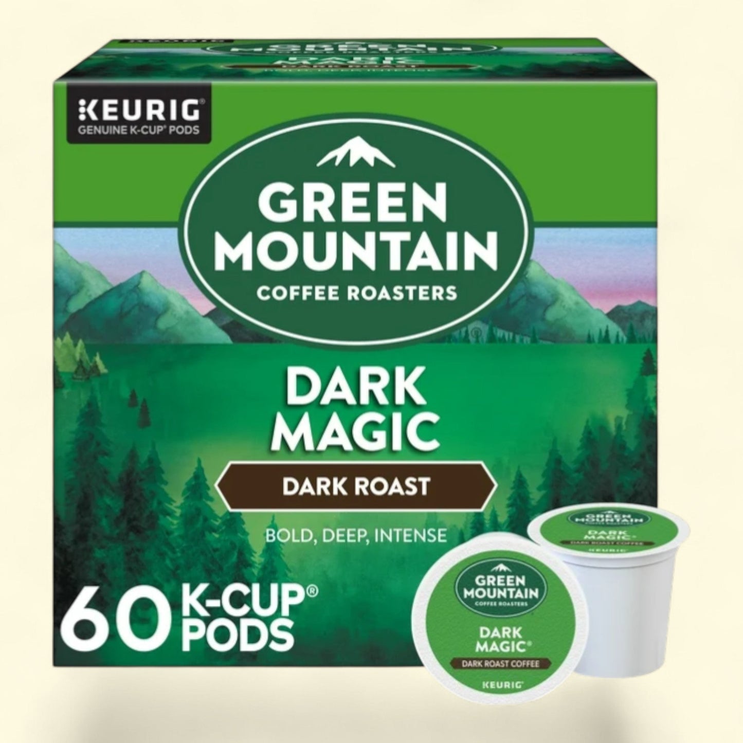 Green Mountain Coffee Roasters, Dark Magic Dark Roast K-Cup Coffee Pods, 60 Count