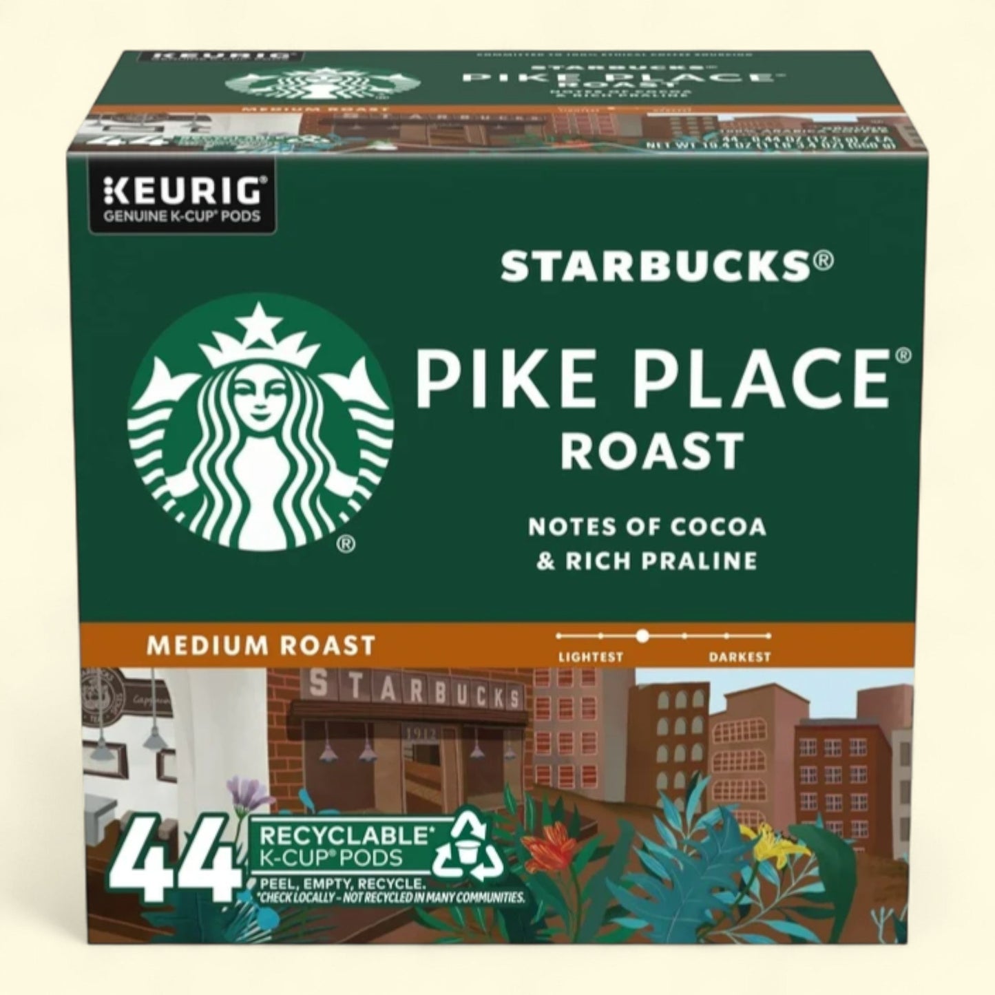 Starbucks Pike Place Roast, 44 Count