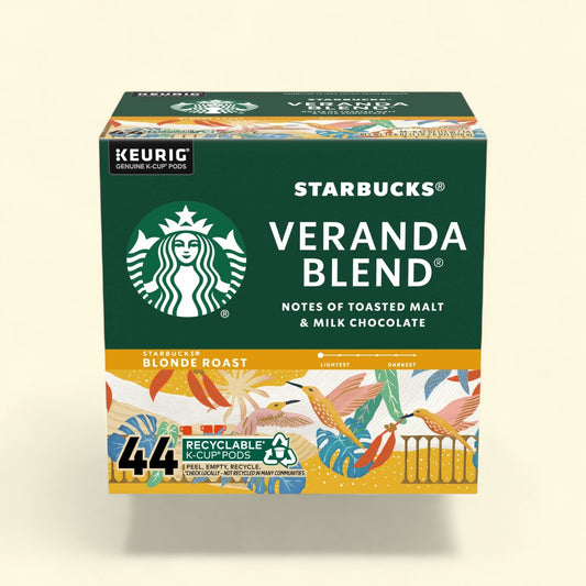 Starbucks Veranda Blend Blonde Roast K-Cup Coffee Pods, 44 Count — authentic US product shipped worldwide by Treatspree