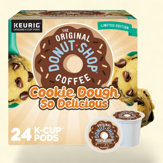 The Original Donut Shop, Cookie Dough Light Roast K-Cup Coffee Pods, 24 Count