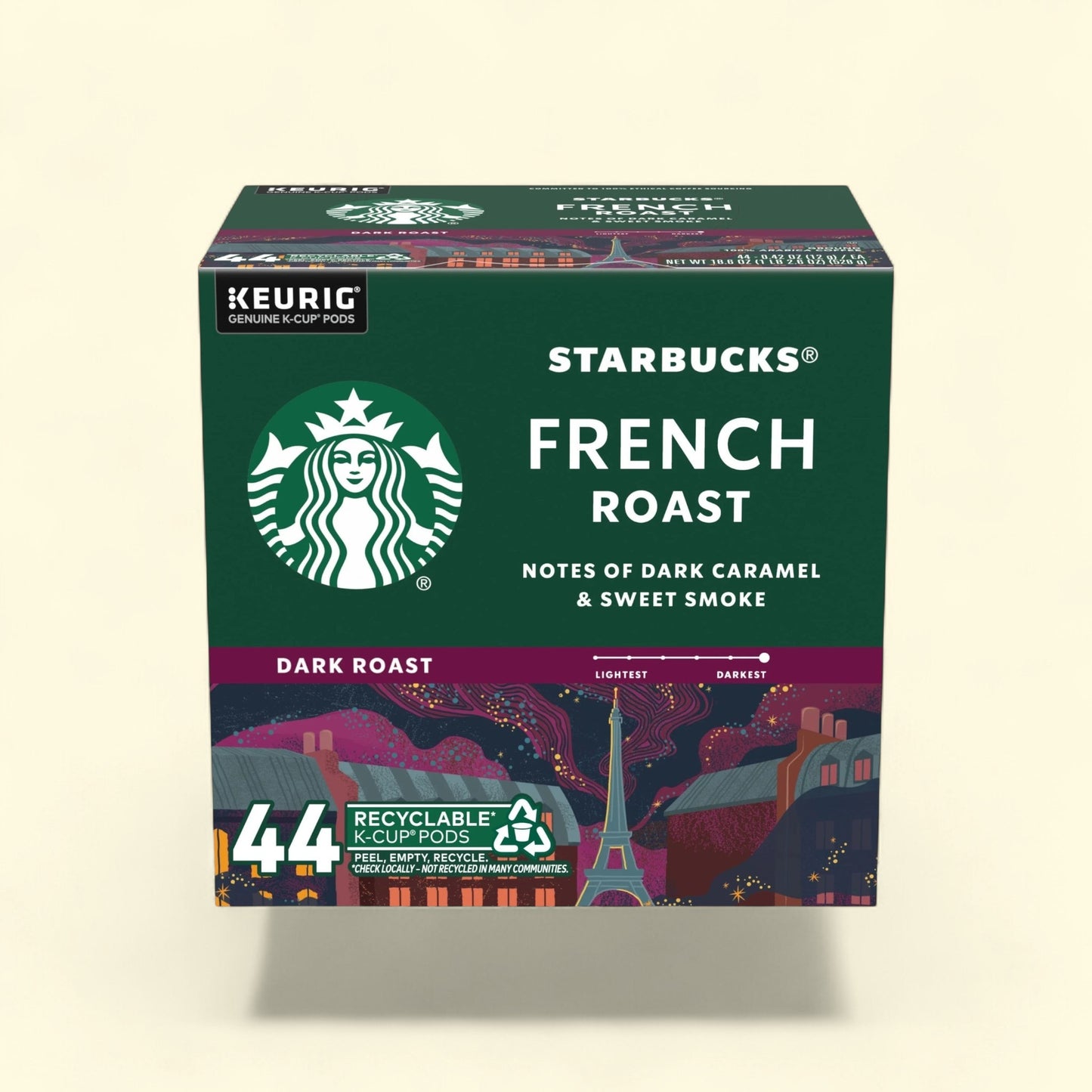 Starbucks French Roast, 44 Count — authentic US product shipped worldwide by Treatspree