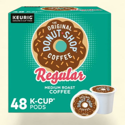 The Original Donut Shop, Regular Medium Roast K-Cup Coffee Pods, 48 Count