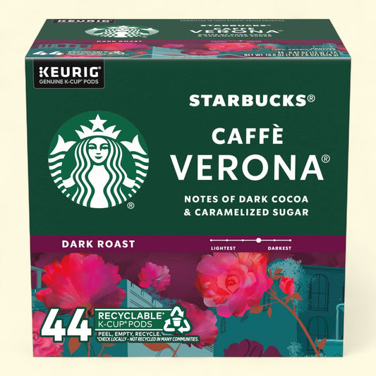Starbucks, Caffè Verona Dark Roast K-Cup Coffee Pods, 44 Count