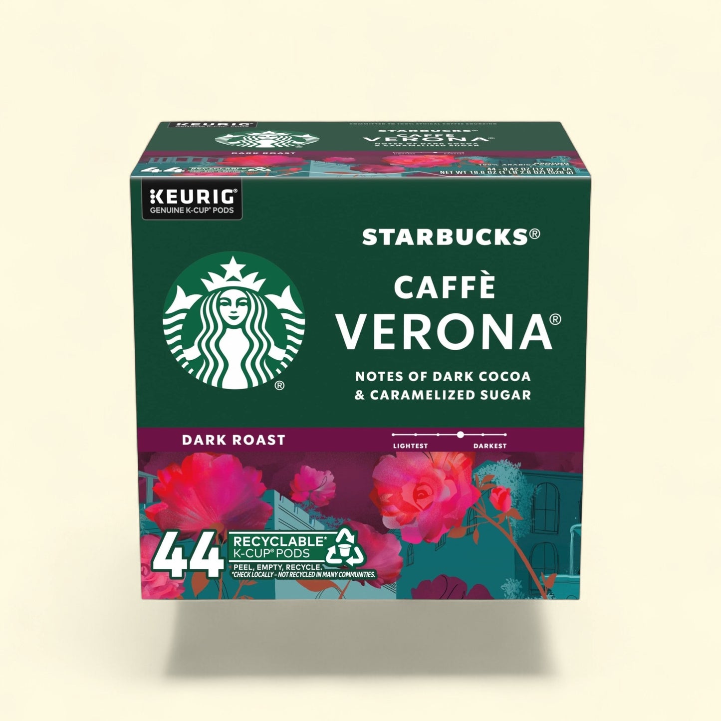 Starbucks, Caffè Verona Dark Roast K-Cup Coffee Pods, 44 Count — authentic US product shipped worldwide by Treatspree