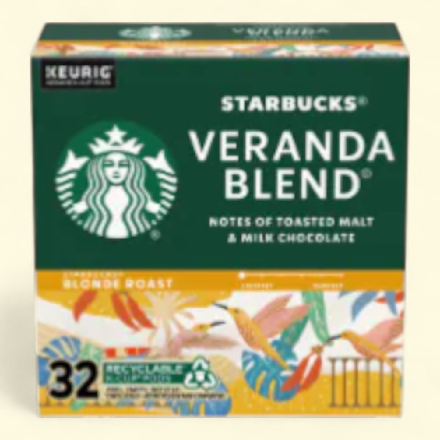 Starbucks Veranda Blend K-Cup Coffee Pods, Blonde Roast, 24 Count