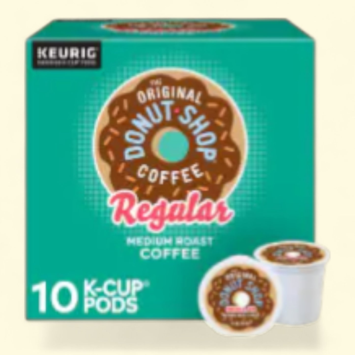 The Original Donut Shop Regular Medium Roast K-Cup Coffee Pods, 10 count