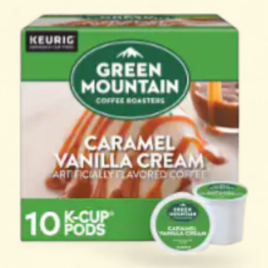 Green Mountain Coffee Roasters Caramel Vanilla Cream K-Cup Pods, 10 count