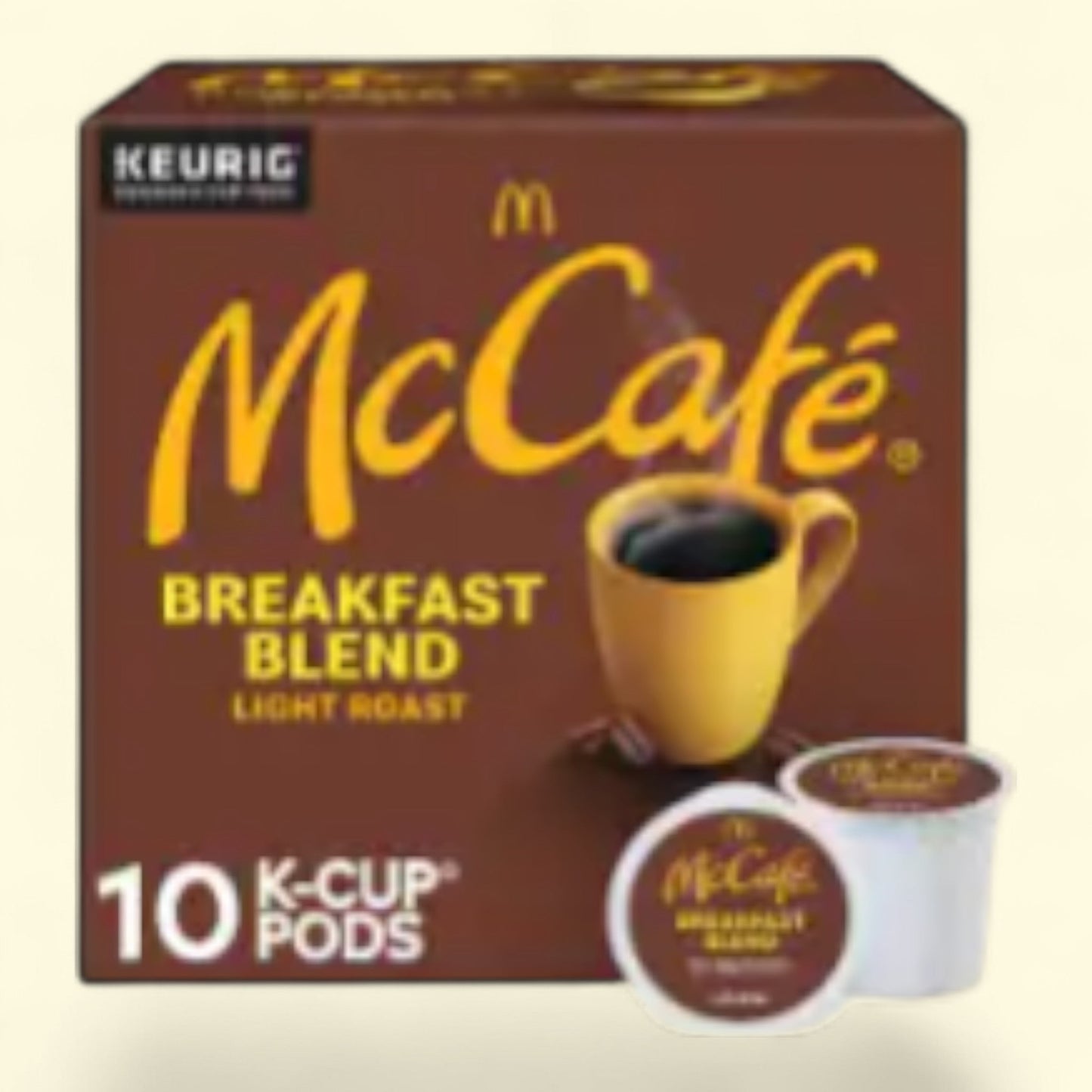McCafe Breakfast Blend Light Roast K-Cup Coffee Pods, 10 count