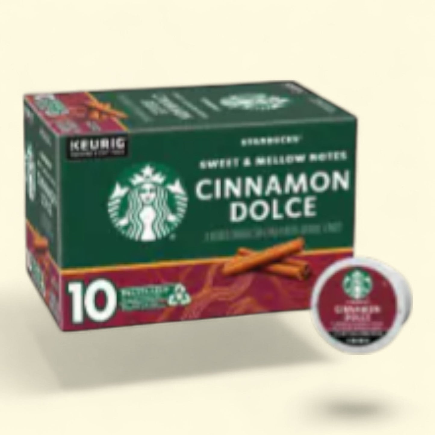 Starbucks Cinnamon Dolce K-Cup Coffee Pods, 10 count