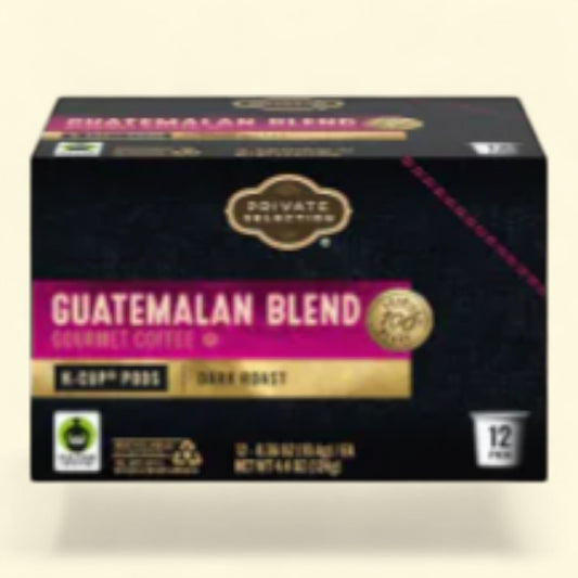 Private Selection Guatemalan Blend Dark Roast Coffee Pods, 12 count